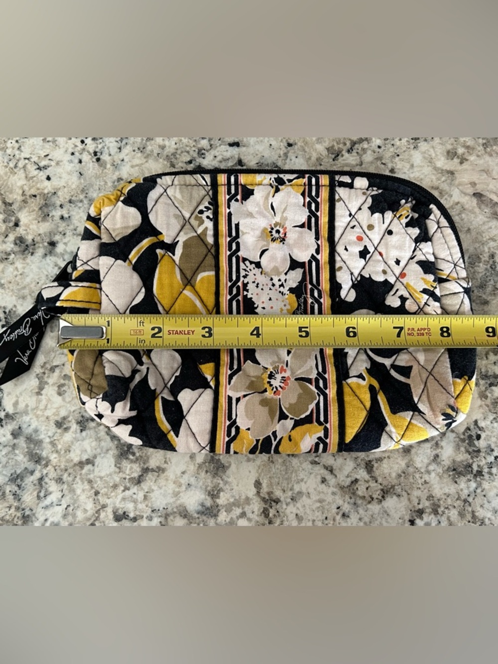 Vera Bradley 2 Pc Holiday Tote Cosmetic Bag Dogwood Pattern Retired Floral - Picture 15 of 16